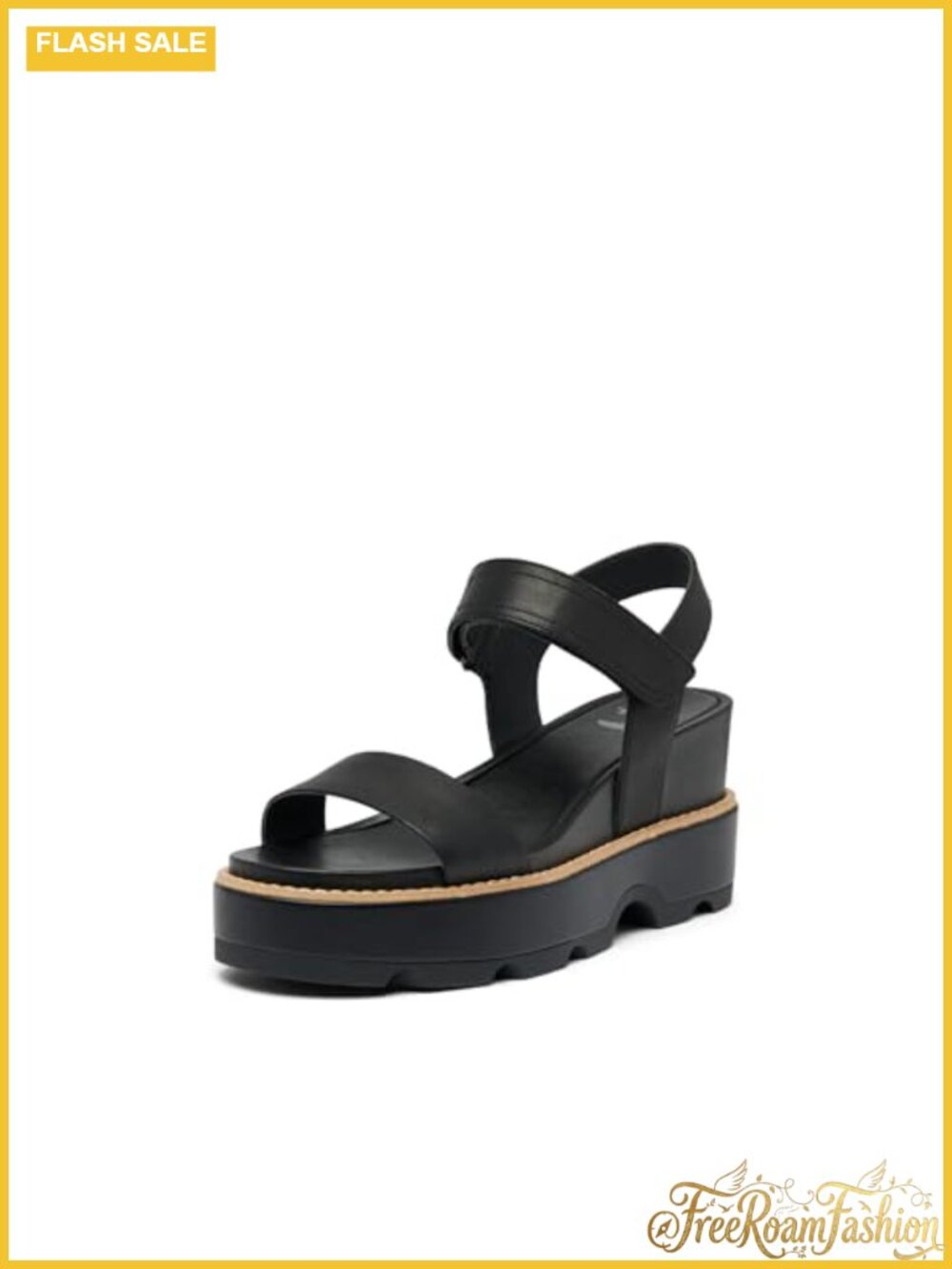 Sorel Joanie IV Y Strap Wedge Leather Sandals Comfortable Ankle Strap Casual